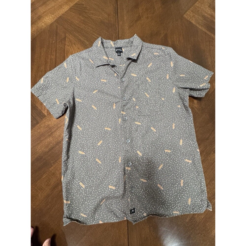 Art Class Boys XL  Short-Sleeve Button-Up Collared T-Shirt Skateboards